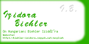 izidora biehler business card